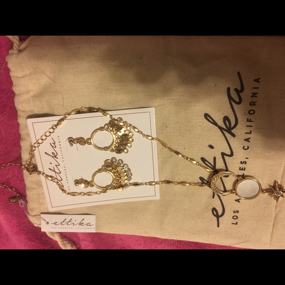 Ettika earrings and necklace